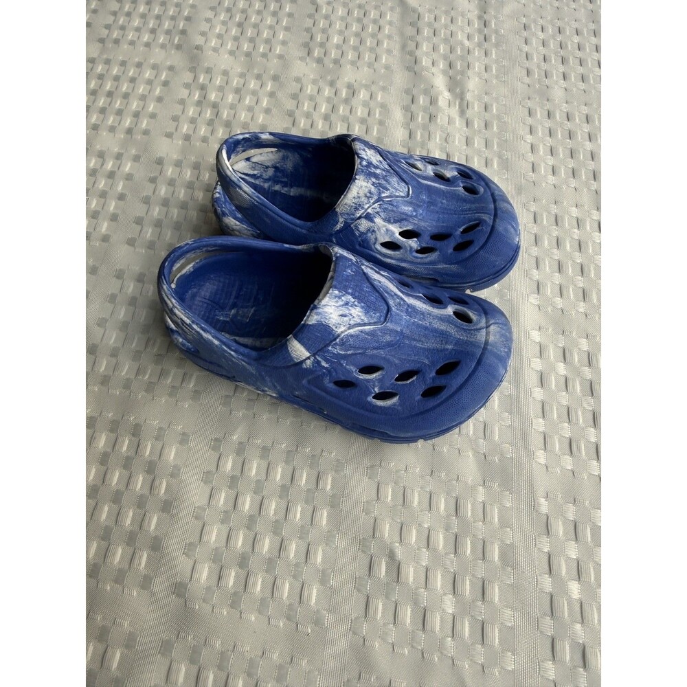 Rubber Clogs for Baby - Size 5 - Blue Marble Style
